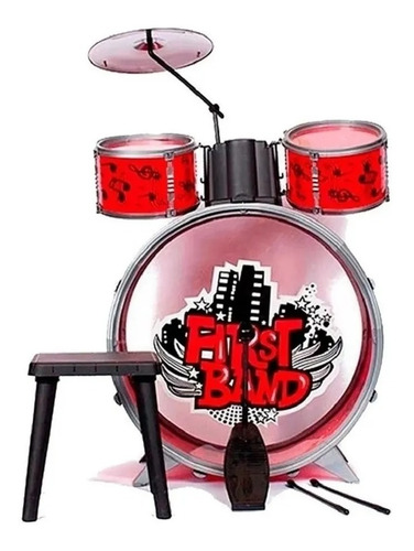 Imagen 1 de 5 de Bateria Musical Para Niños First Band - Art. Fd2541 E.full