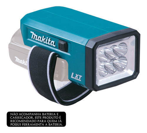 Lanterna Led A Bateria 18v Makita Dml186 Cor da lanterna Azul Cor da luz Branco