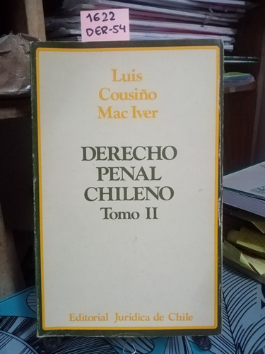 Derecho Penal Chileno. Parte General. Tomo Ii // Cousiño L.