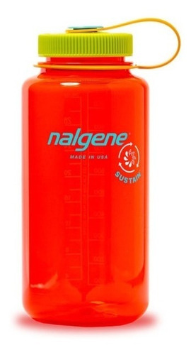 Botella Nalgene Free Bpa 1 L 32 Oz Boca Ancha Made In Usa Color POMEGRATE