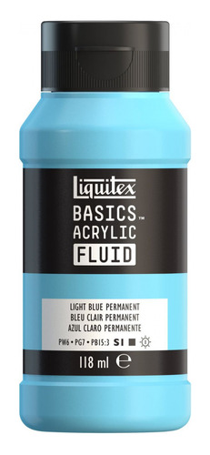 Tinta Acrílica Liquitex Basics Fluid 118ml Light Blue Perm