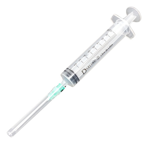 Jeringa Descartable 10ml Con Aguja 40x8 Darling X 100 Un. Capacidad En Volumen 10 Ml