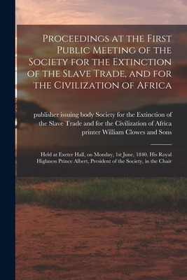 Libro Proceedings At The First Public Meeting Of The Soci...