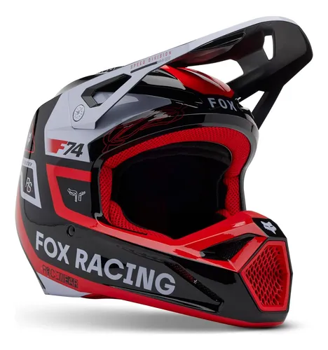 Casco De Motocross Fox Racing V1 Para Protección Y Estilo