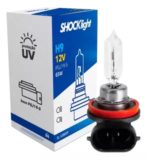 Lampada Halogena Shocklight H9 1650lm 3200k Automotiva