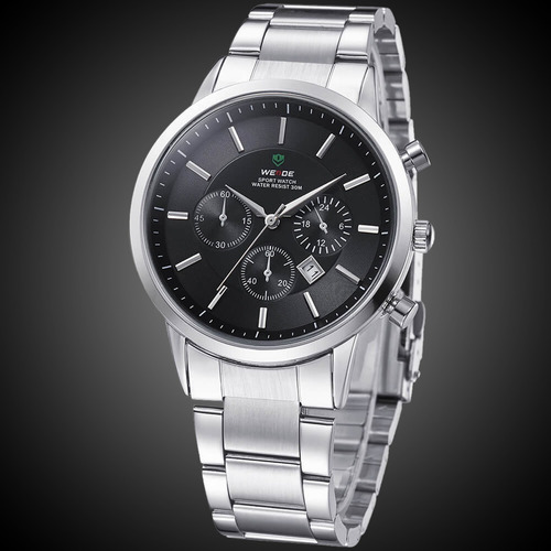 Relógio Masculino Weide Prata Wh3312-1c