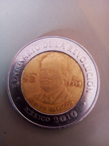 Moneda De 5 Del Bicentenario De La Revolución