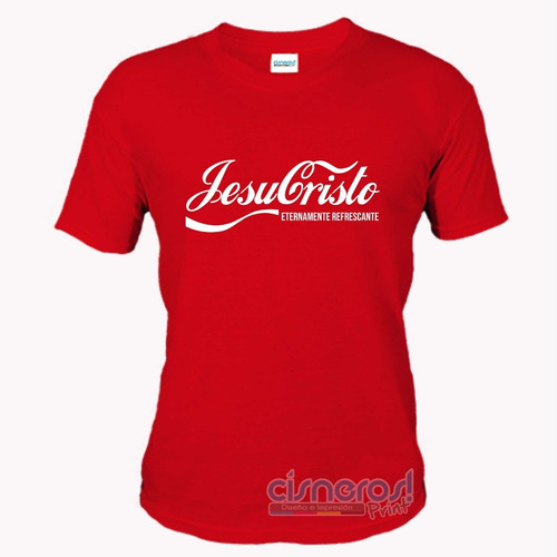 Playera Jesucristo Coca Cola Todas Las Tallas