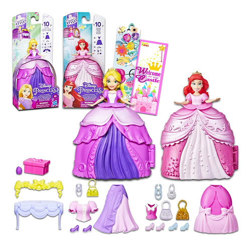 Disney Princess Secret Styles Dolls Para Niñas - Bundle Con
