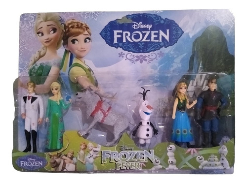 Muñecos Frozen Set Blister X 6 Personajes Anna Elsa Olaf Etc