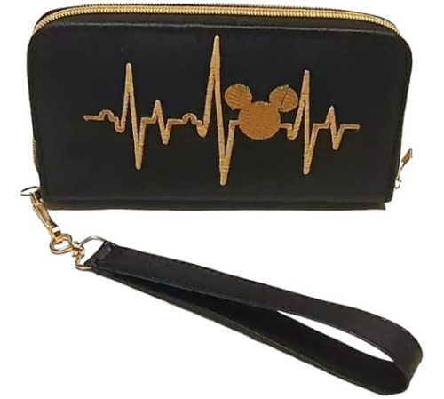 Cartera Mickey Mouse Negra Con Asa Para Mano