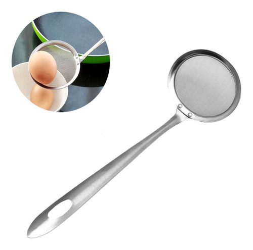 Cuchara Aceite Con Filtro Fino Acero Inoxidable Para Colador