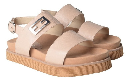 Imagen 2 de 5 de Zuecos Sandalias Ojotas De Mujer De Cuero Claim - Ferraro