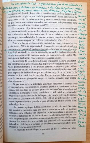 La Reforma Por Dentro. Constitución 1994 - García Lema 1994. (Usado)