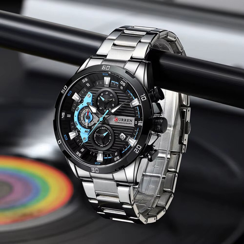 Reloj Curren 8402 para hombre calendario reloj de cuarzo de negocios