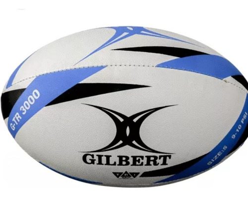 Pelota Rugby Gtr3000 Nº5 Gilbert Training Entrenamiento Color Azul