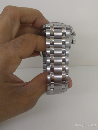 Relógio Emporio Armani Ar0586 Inox Masculino Fundo Branco 3d