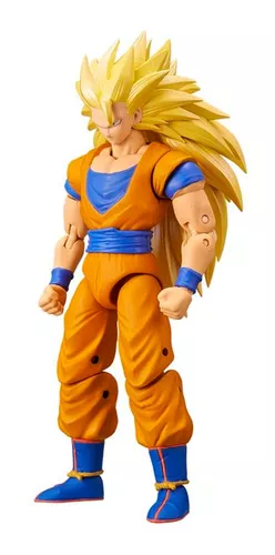 Boneco Dragón Ball Goku Prata 16cm Coleção Brinquedo - Araujo