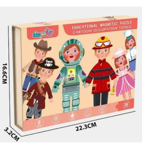 Rompecabezas De Madera Magnético Profesionales Puzzle R