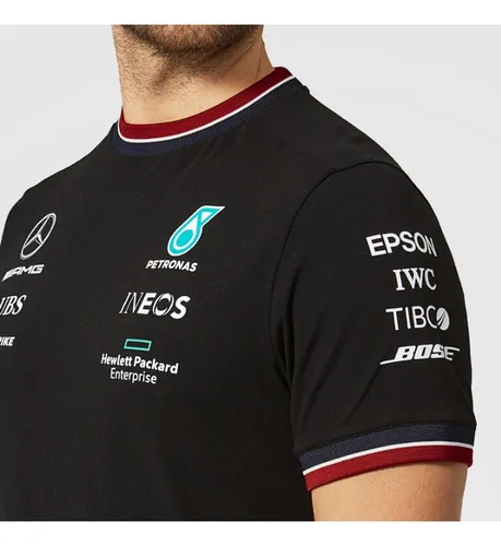 Playera Mercedes Petronas Hamilton Bottas Autentica F1 2021