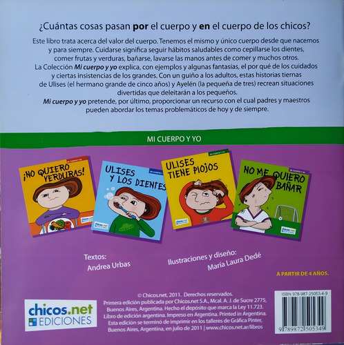 No me quiero bañar, de Andrea Urbas. Editorial chicos.net ediciones, edición 1 en español