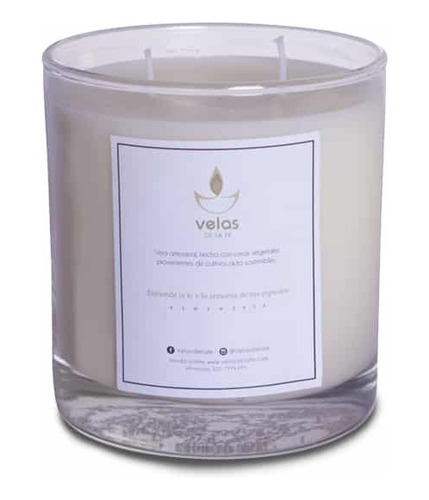 Vela Decorativa De 250 Gr Cera Ecologica 6 Diferentes Aromas