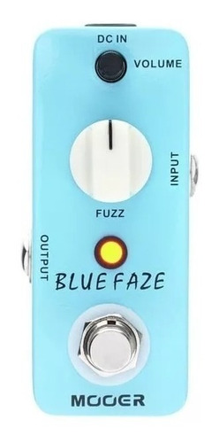 Imagen 2 de 5 de Pedal De Efecto Mooer Blue Faze Fuzz Para Guitarra Eléctrica