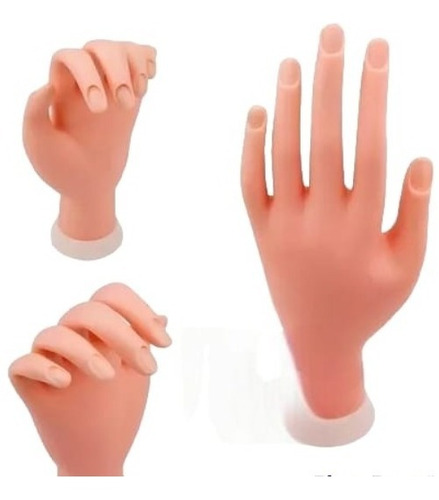 Mano Flexible Para Practica Manicura Uñas Esculpidas Nail
