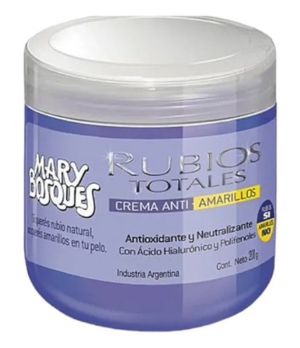 Rubios Totales - Baño De Crema Matizador Anti-amarillos 200g