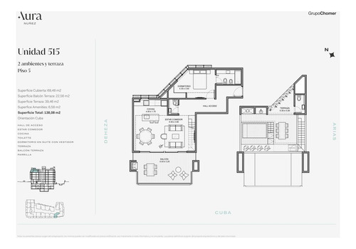 Departamento 2 Ambientes En Venta - Aura Nuñez