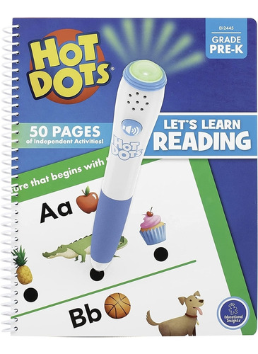 Dots Let's Learn Pre-k Reading: Libro De Trabajo Preescolar 