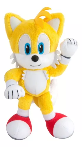 2 Pelúcia Super Sonic Azul e Amarelo Gold Turma Do Sonic Game