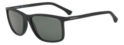Gafas de sol Emporio Armani Ea4058 5653/9a polarizadas G15, color negro/verde, montura negra, color varilla negra, lente negra, color gris, diseño rectangular