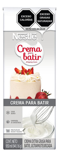 Crema Para Batir Nestle 950ml Whipping Cream Crema Whip