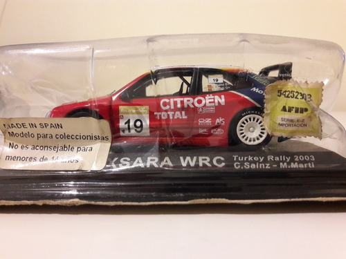 Auto Escala 1/43 Citroen Xsara Wrc Turkey Rally 2003 C.sainz