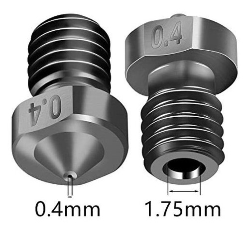 Boquilla Acero Endurecido in Para Impresora 5 Hotend D
