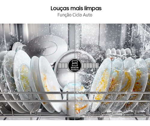 Lava Louças Samsung Inox Com 14 Serviços - Dw60c7050fs