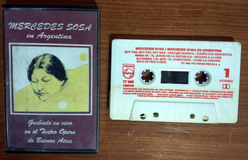 Mercedes Sosa En Argentina Cassette