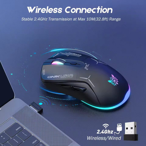 Mouse Gamer Inalámbrico Cw917 Onikuma