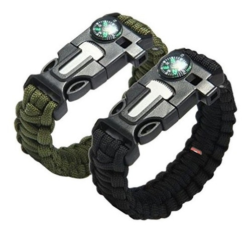 Regalo Pulsera Tactica Supervivencia Paracord Brujula