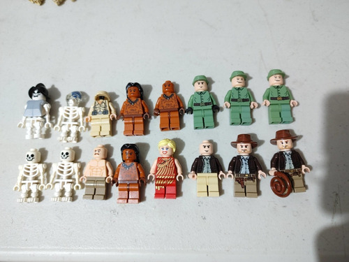 Lego Indiana Jones Lote Figuras Willie Russian Akator Ugha