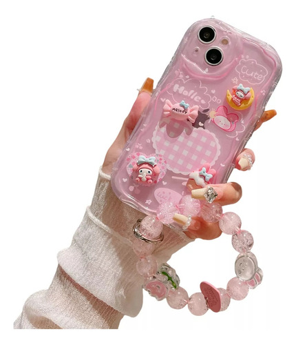 Capa Hello Kitty 3d Para iPhone 13 14 14 15