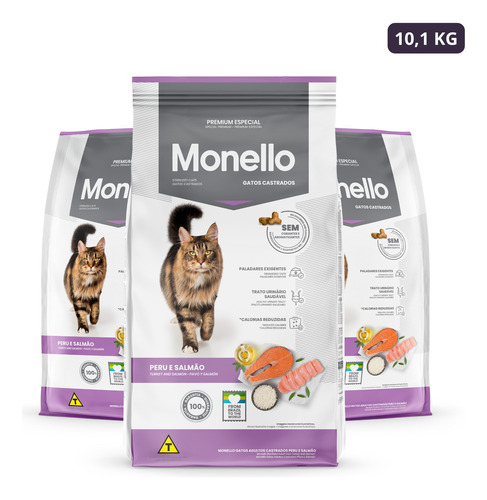 Ración Monello Gatos Castrados 10,1kg