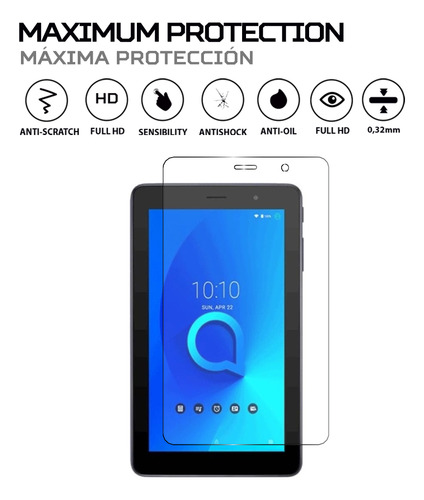 Protector Mica Pantalla Para Alcatel 1t 7 Kids