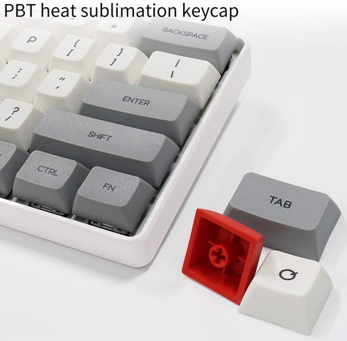 Teclado Mecánico Para Juegos Sk61 Gray Hotswap Con Int...