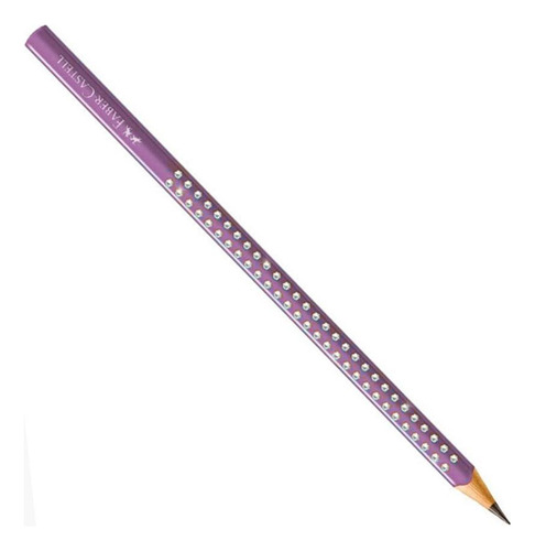 Lápis Grafite Grip Sparkle Lilás Faber Castell