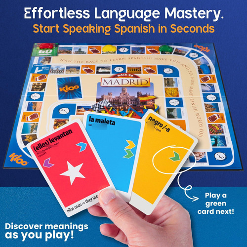 Juego De Mesa Race To Madrid Aprende Español Mmg