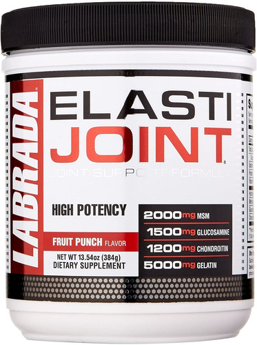 Labrada Elasti Joint 30 Servicios Condroitina Glucosamina Sabor Ponche De Frutas
