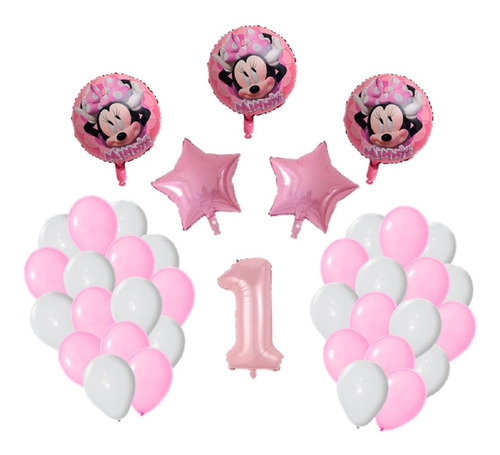 Globos Metalizados Minnie Mouse Cumpleaños