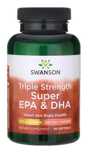 Omega 3 Swanson Triple Epa&dha 60softgel 900 Mg+regalo